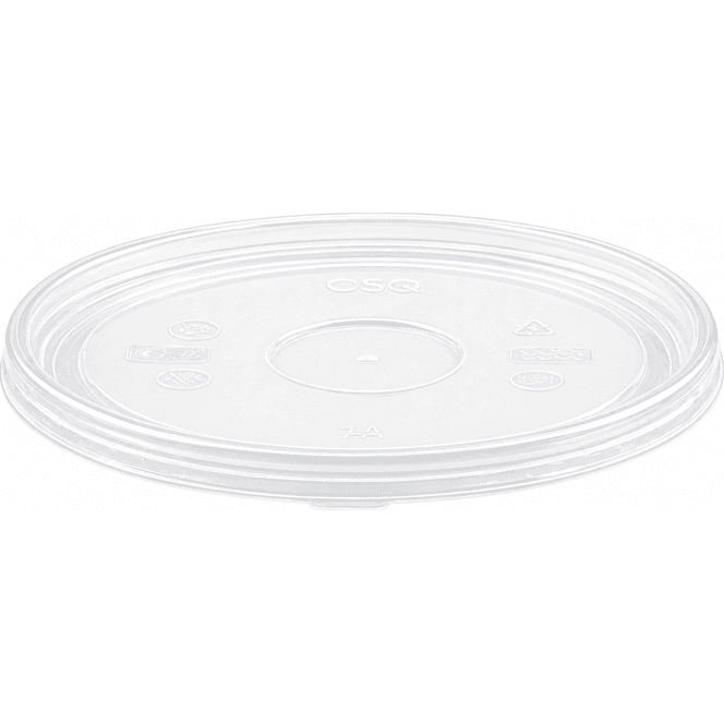 Крышка к контейнеру супнице OSQ Round Bowl PP D-100 Пластиковая, плоская