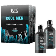 Подарочный набор "TUNE" Cool Men: Гель для душа TUNE Men 290 мл + Шампунь для волос TUNE Men 290 мл