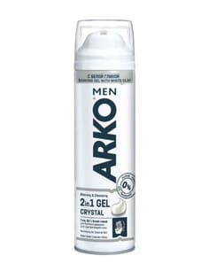 Гель для бритья 200 мл "Arko", Crystal с белой глиной
