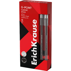 Ручка гелевая 0.38 мм ЧЕРНАЯ ErichKrause G-Point