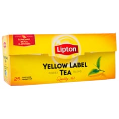 Чай 25 пакетиков, "Lipton" черный