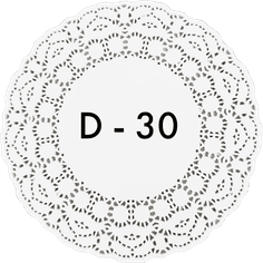 Ажурные салфетки D-30 см