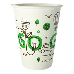 Стакан бумажный 250 мл GO GREEN D-80 мм BIO разлагаем