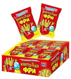 Жевательная резинка "Картошка Фри" 15г (24 шт.упак)