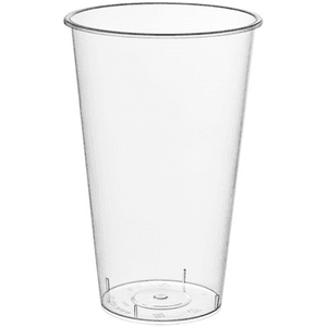 Стакан шейкер 500 мл прозрачный "BUBBLE Cup" ТВЕРДЫЙ ПЛАСТИК D-90 мм глянцевый ГН