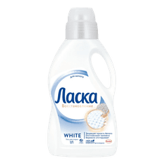 Средство для стирки/гель 1 л "ЛАСКА", для белого