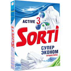 Стиральный порошок 350 г "Sorti" ручная стирка, Супер Эконом