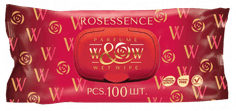 Салфетка влажная 100 шт. "W&W" Rosessence (100 салф.шт)