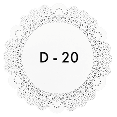 Ажурные салфетки D-20 см (250 шт.упак) Aviora