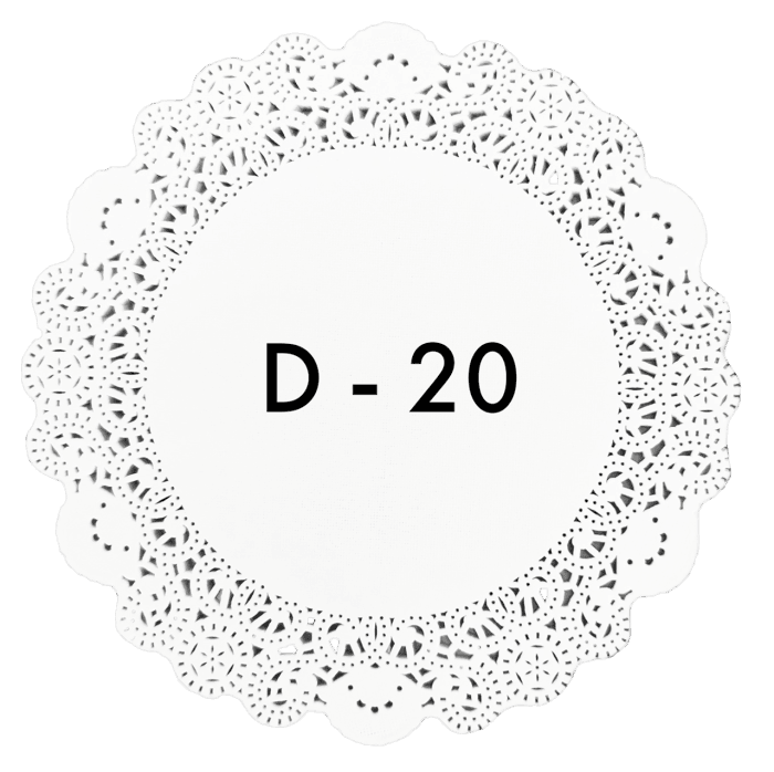 Ажурные салфетки D-20 см (250 шт.упак) Aviora