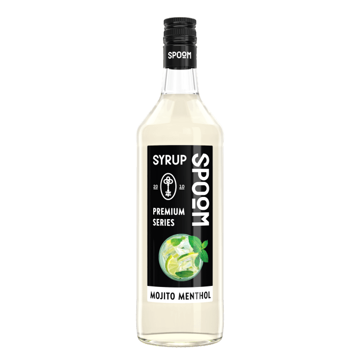 Сироп "Spoom" бутылка 1 литр, Мохито ментол / MOJITO MENTHOL