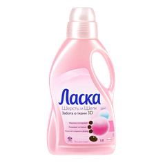 Средство для стирки/гель 1 л "ЛАСКА", Шерсть и Шелк