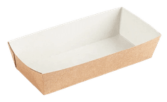 Упаковка бумажная для гамбургера, фри, чиабатты 50*70*100 мм ECO Tray