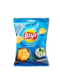 Чипсы "LAYS" 37 г ассортимент, Сметана/Зелень