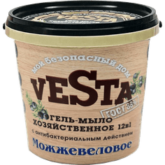 Гель-мыло хозяйственное 1000 мл "Vesta" Гост 88%, Можжевеловое