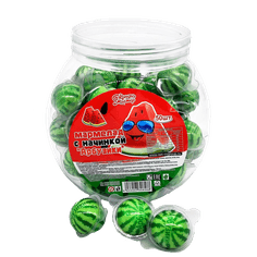 Мармелад с начинкой Арбузик 10 г (50 шт.упак) КМ