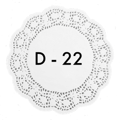Ажурные салфетки D-22 см (250 шт.упак)