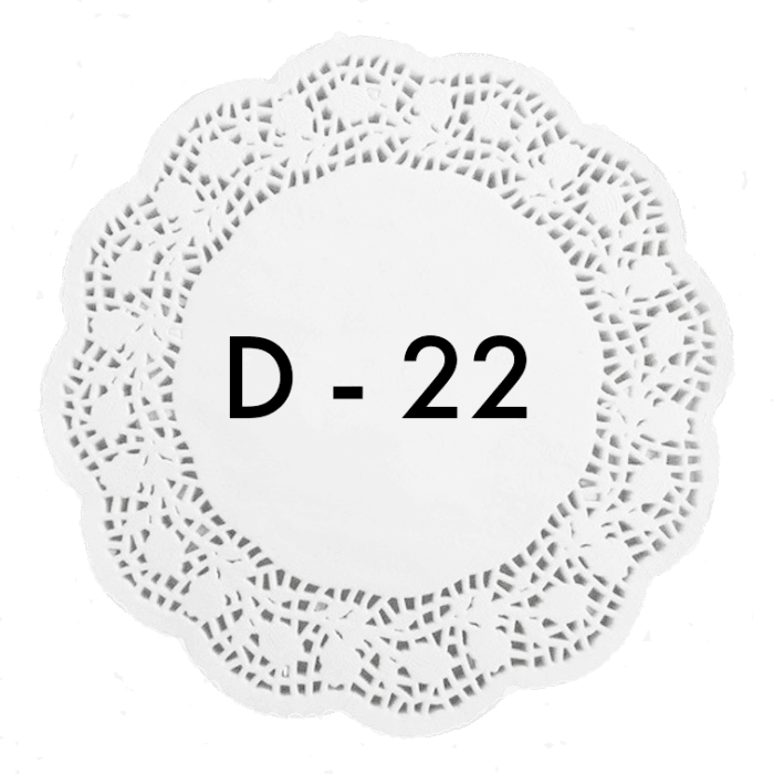 Ажурные салфетки D-22 см (250 шт.упак)