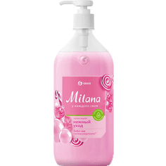 Крем-мыло жидкое 1 л "Milana" с дозатором GRASS, Fruit bubbles