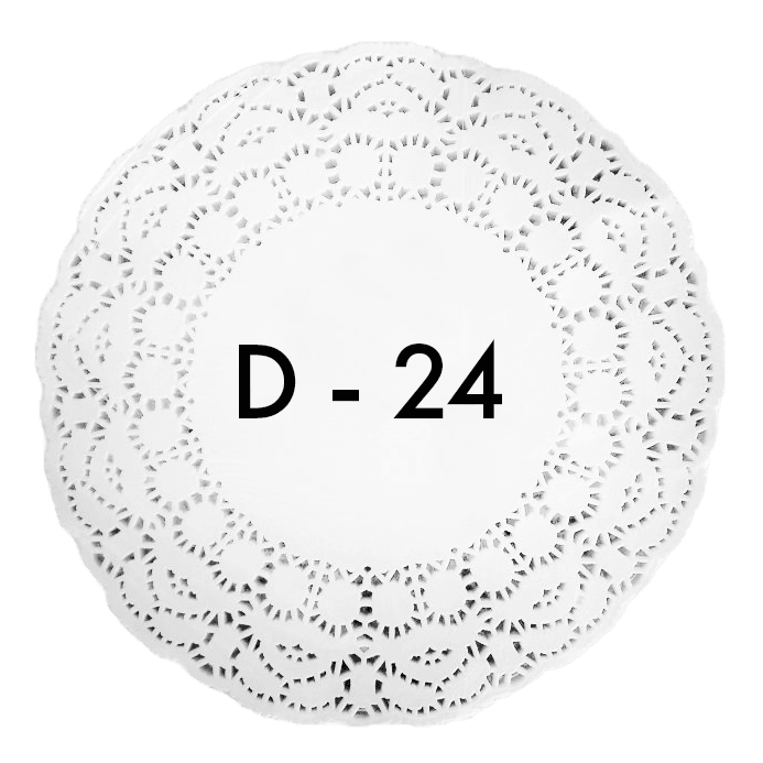 Ажурные салфетки D-24 см