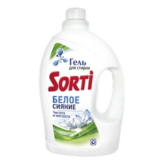 Гель для стирки белья 1200 гр "Sorti", Белое сияние