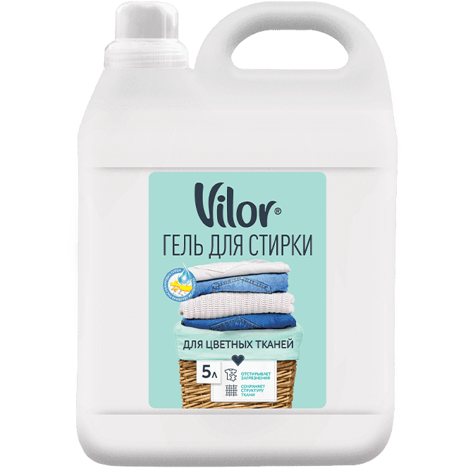 Гель для стирки Vilor 5 л Универсальное