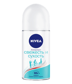 Дезодорант шариковый 50 мл "Nivea" ЖЕНСКИЙ, Свежесть и сухость