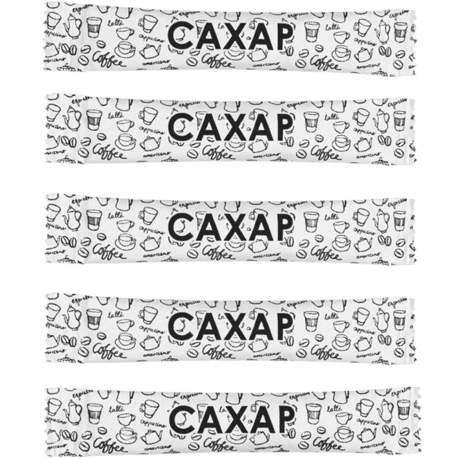 Сахар в стике 5г/10кг (2000 шт.кор) БЛ, Белый