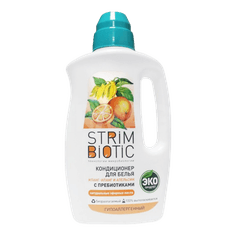 Кондиционер для белья 1 л/1000 мл "STRIMBIOTIC", Иланг-иланг и апельсин