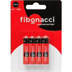 Батарейка Fibonacci LR03/4B AAA Мизинчик щелочная, Алкалиновая, блистер Батарейка Fibonacci LR03/4B AAA Мизинчик щелочная, Алкалиновая, блистер