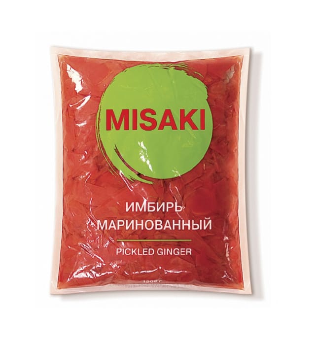 Специя Имбирь маринованный MISAKI 1500 г/1000 г Специя Имбирь маринованный MISAKI 1500 г/1000 г
