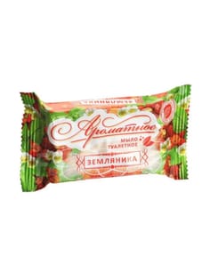 Мыло кусковое 90 г туалетное "АРОМАТНОЕ", Земляника Мыло кусковое 90 г туалетное "АРОМАТНОЕ", Земляника