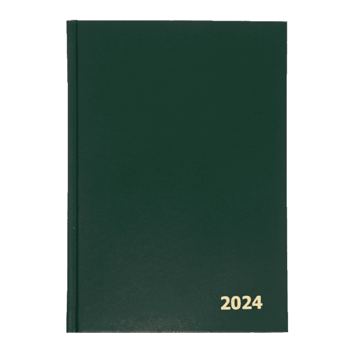 Ежедневник А5 168 листов Датированный, Зеленый