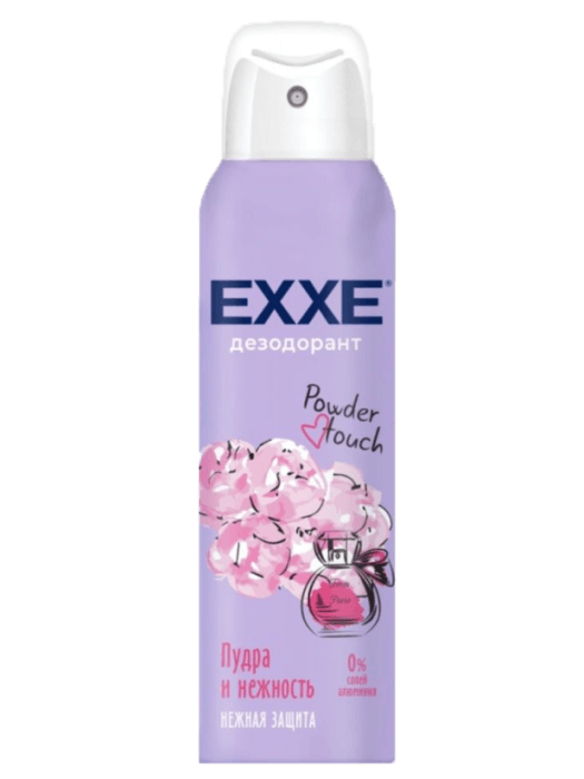 Дезодорант спрей 150 мл "EXXE" ЖЕНСКИЙ, Powder touch/Пудра и нежность Дезодорант спрей 150 мл "EXXE" ЖЕНСКИЙ, Powder touch/Пудра и нежность