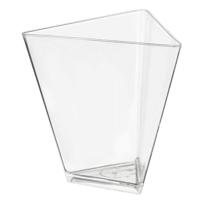 Фуршетная форма/креманка, чашка 70 мл Треугольник, прозрачный