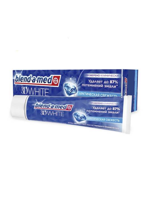 Зубная паста 100 мл "Blend-a-med" 3D White, Арктическая свежесть