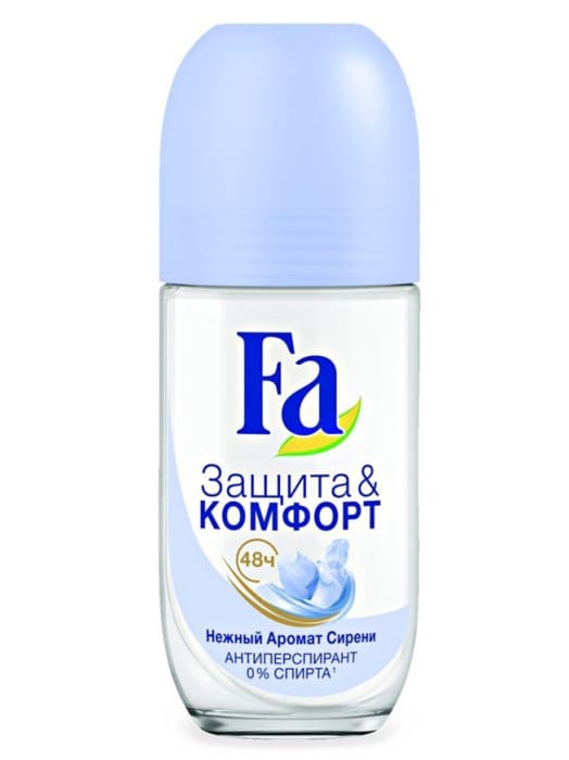 Дезодорант шариковый 50 мл "Fa" ЖЕНСКИЙ, Защита и Комфорт, Аромат Сирени Дезодорант шариковый 50 мл "Fa" ЖЕНСКИЙ, Защита и Комфорт, Аромат Сирени