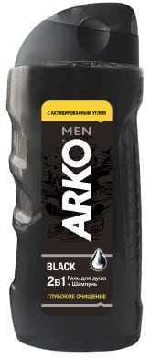 Шампунь + гель для душа 260 мл "ARKO" Men 2в1 мужской, Black Шампунь + гель для душа 260 мл "ARKO" Men 2в1 мужской, Black