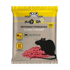 Зерновая приманка от крыс и мышей Надзор 200 гр Зерновая приманка от крыс и мышей Надзор 200 гр