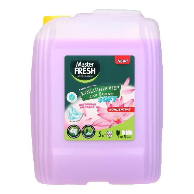 Кондиционер для белья 5 л "Master FRESH" концентрат, канистра, Цветочная мелодия Кондиционер для белья 5 л "Master FRESH" концентрат, канистра, Цветочная мелодия