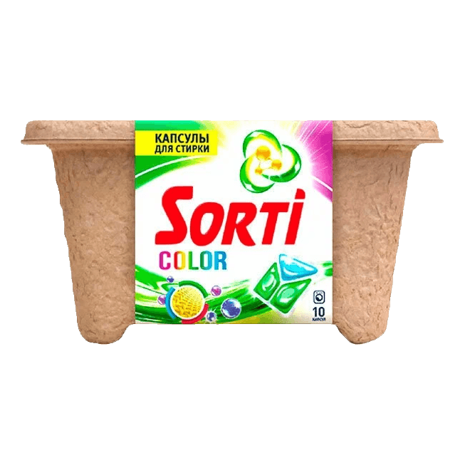 Капсулы для стирки белья "Sorti" картон (10 капс.упак) НК, Колор Капсулы для стирки белья "Sorti" картон (10 капс.упак) НК, Колор