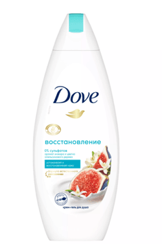 Крем-гель для душа 250 мл "Dove", Инжир и лепестки апельсина Крем-гель для душа 250 мл "Dove", Инжир и лепестки апельсина