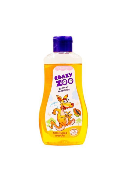 Шампунь 280 мл "Crazy Zoo" Солнечная папайя, детский