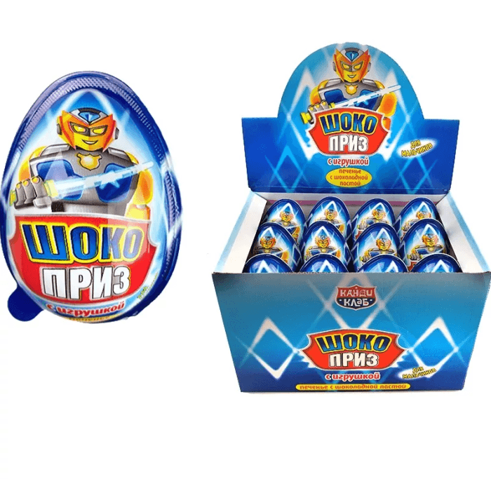 Яйцо Шокоприз/Карамель+игрушка 15 г, Для мальчиков Яйцо Шокоприз/Карамель+игрушка 15 г, Для мальчиков