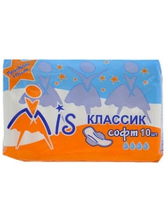 Прокладки "MIS" классик софт 4 капли (10 шт.упак) Прокладки "MIS" классик софт 4 капли (10 шт.упак)