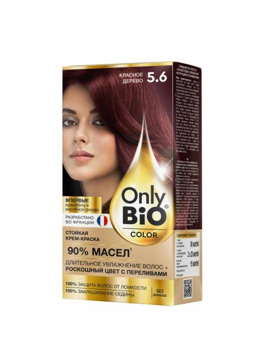 Крем-краска для волос "Only Bio Color", 5.6 Красное дерево