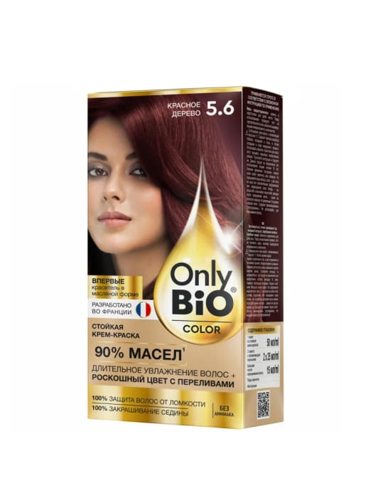 Крем-краска для волос "Only Bio Color", 5.6 Красное дерево Крем-краска для волос "Only Bio Color", 5.6 Красное дерево