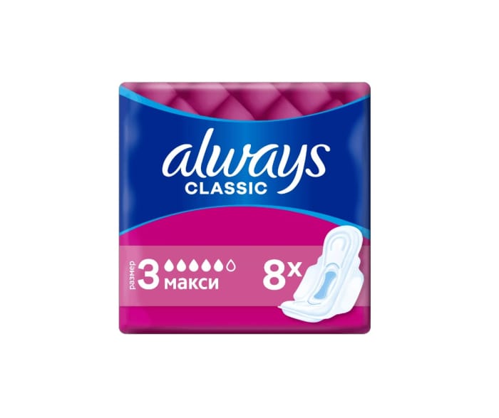 Прокладки "Always" Classic Maxi Single (8 шт.упак) Прокладки "Always" Classic Maxi Single (8 шт.упак)