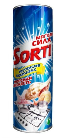 Чистящее средство 500 г "Sorti" порошок, Морская свежесть Чистящее средство 500 г "Sorti" порошок, Морская свежесть