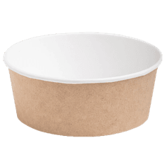Контейнер/салатник/супница бумажный круглый 750 мл КРАФТ OSQ Round Bowl D-150 мм для супов, мороженого, каш, без крышки Контейнер/салатник/супница бумажный круглый 750 мл КРАФТ OSQ Round Bowl D-150 мм для супов, мороженого, каш, без крышки
